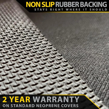 Toyota LC 79 Series Dual Cab Neoprene Rear Row Seat Covers (Available) - Brixton 4x4 - Buy Online Now!